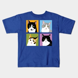 Four Cool Cats Kids T-Shirt